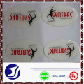 Colorful Printing custom epoxy oval sticker